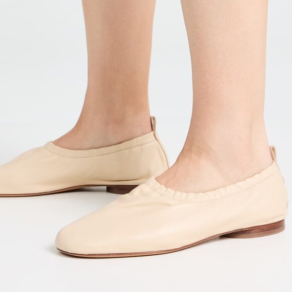 MANSUR GAVRIEL Dune Ruched Ballerina Flats size37 - Picture 2 of 12